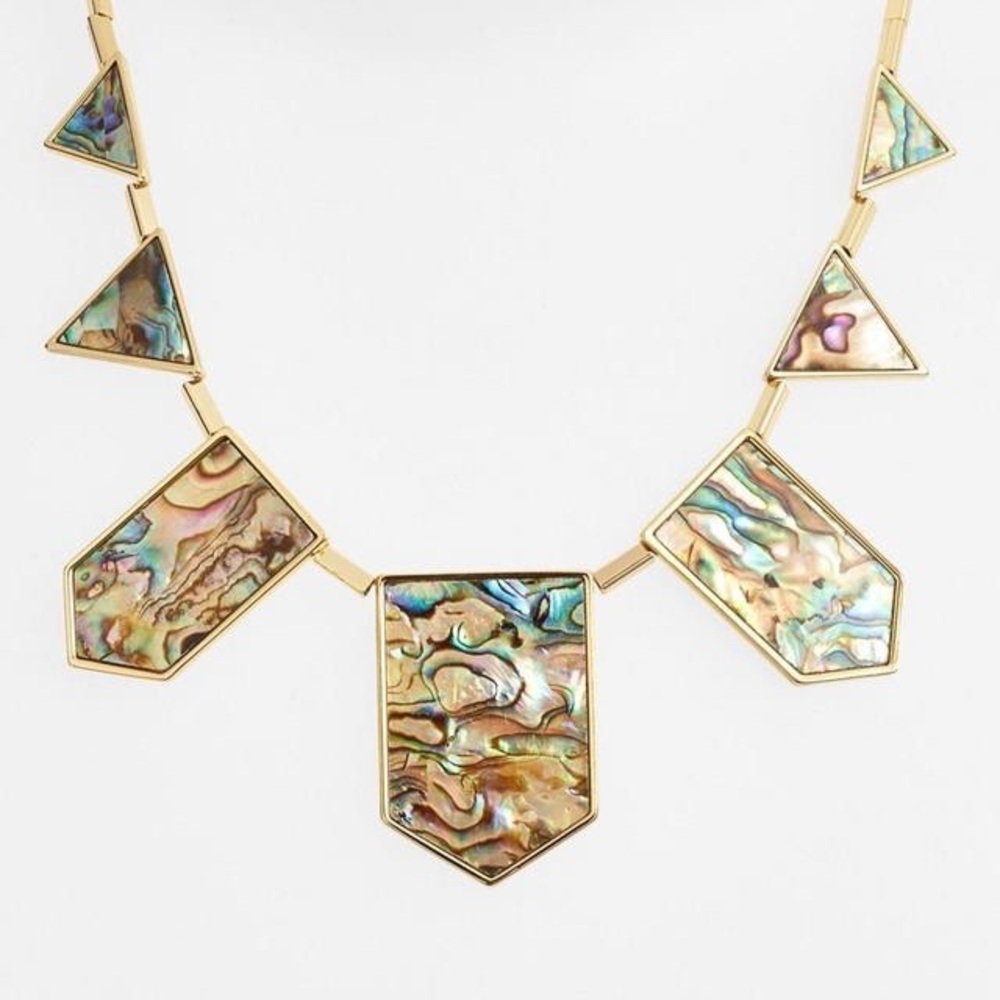 House of Harlow Stations Abalone Necklace